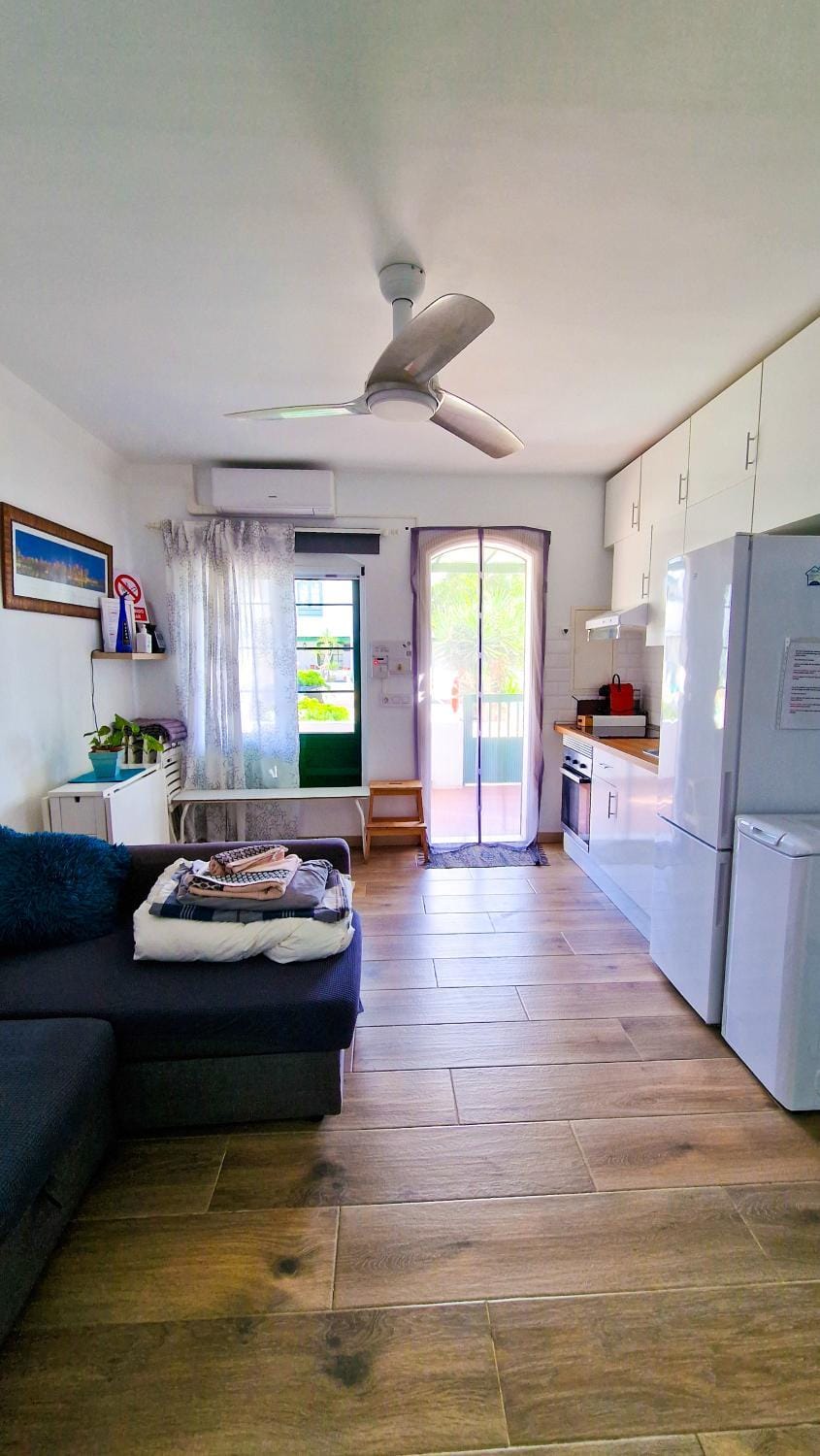 Living room, kitchen