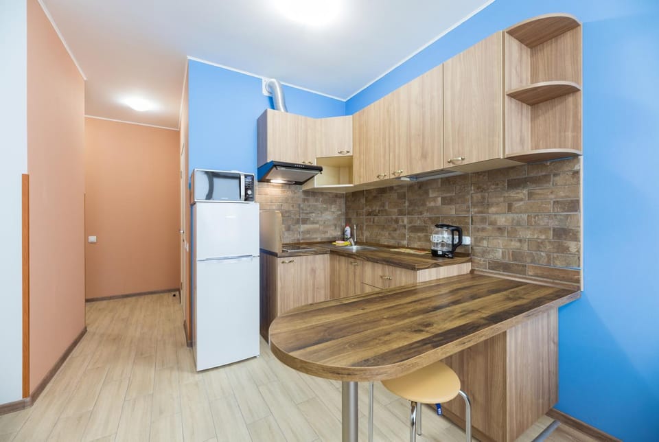 Coffee/tea facilities, Kitchen or kitchenette, minibar, stove