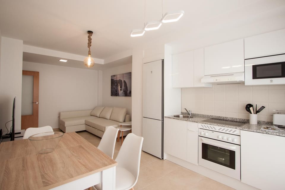 Kitchen or kitchenette, Living room, stove, stove, kitchen, kitchen
