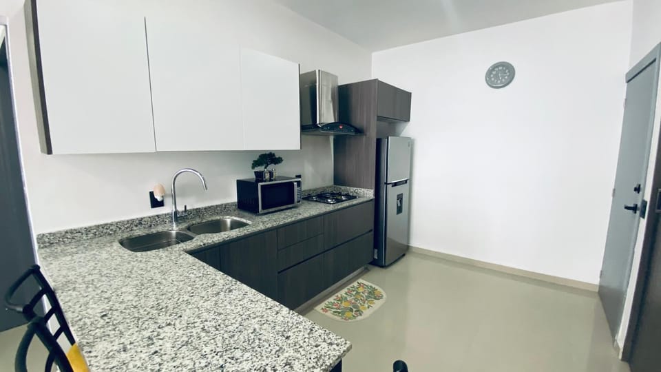 Kitchen or kitchenette, dishwasher, minibar, stove