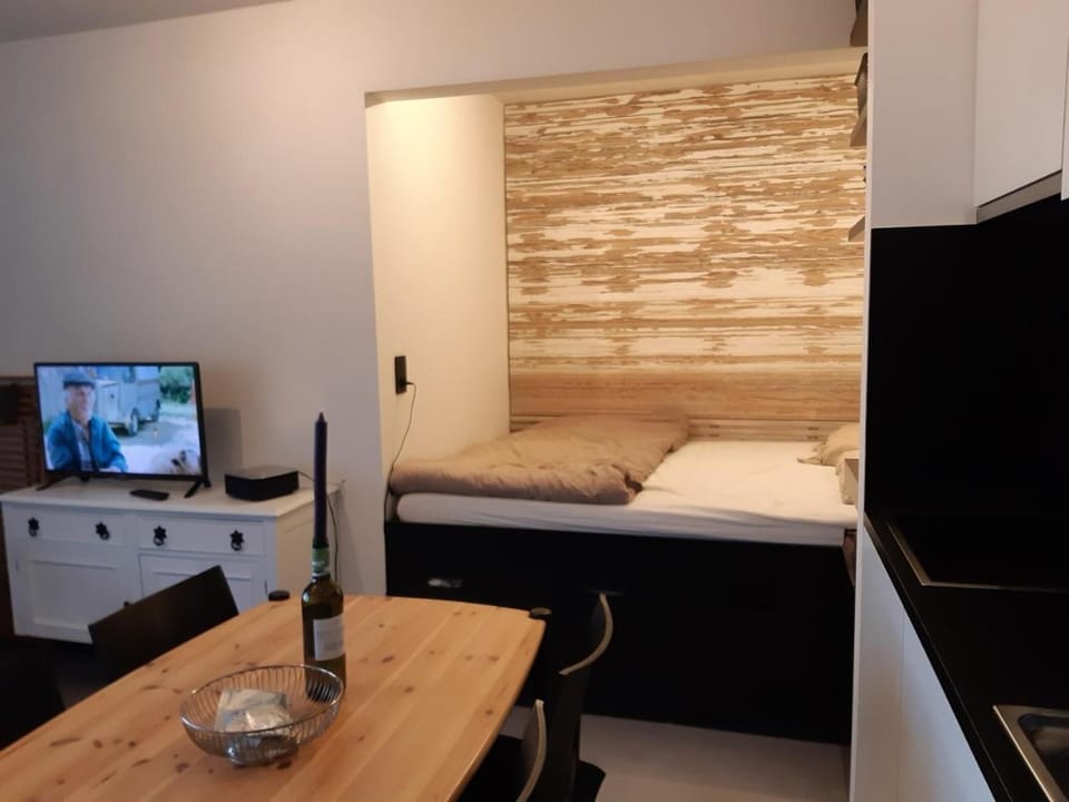 Bed, TV and multimedia, Kitchen or kitchenette, Dining area, Bedroom