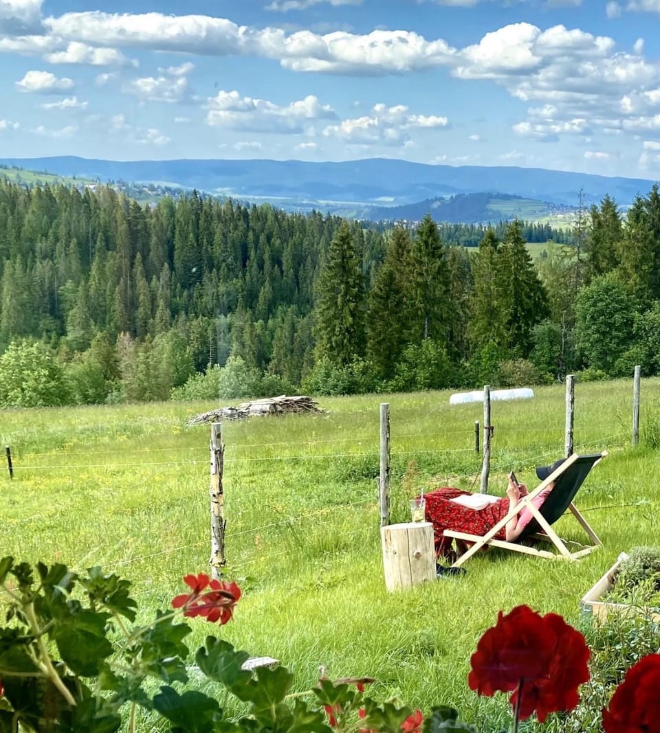 Day, Natural landscape, Mountain view, sunbed