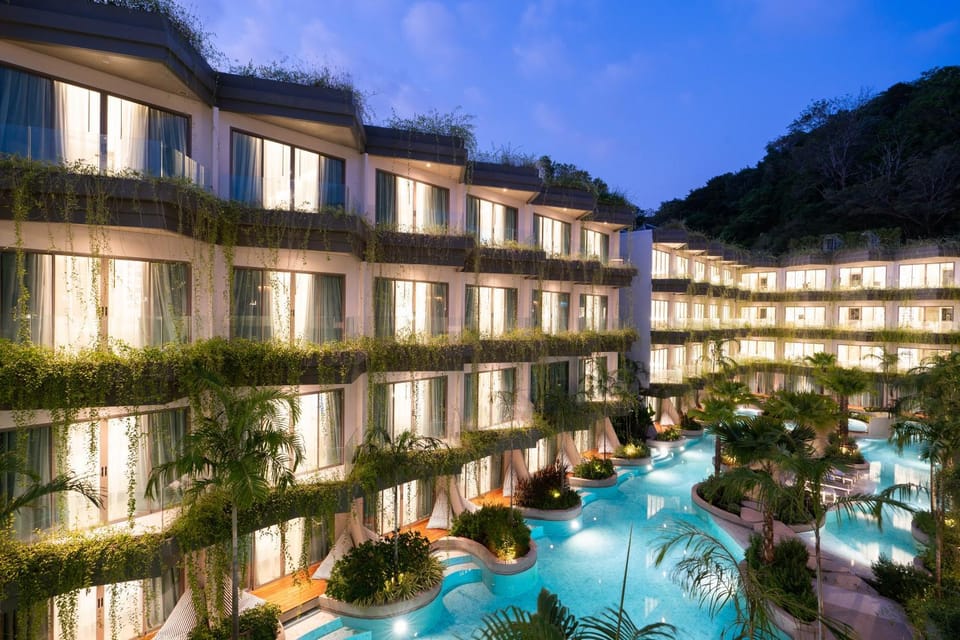 Property building, Pool view, Swimming pool