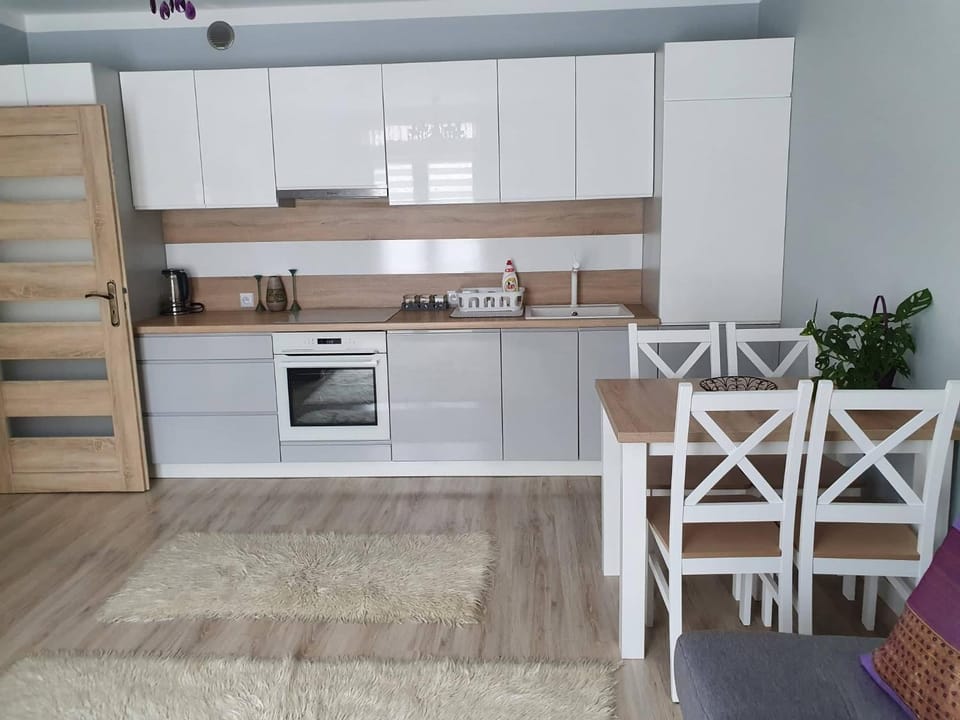 Kitchen or kitchenette, Dining area, dishwasher, stove