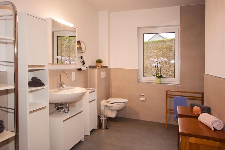 Bathroom, Living room