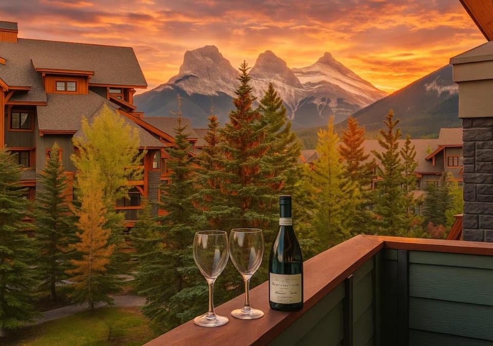 Alpine Loft with Pool, Hot Tub & Mountain Views Apartment in Canmore