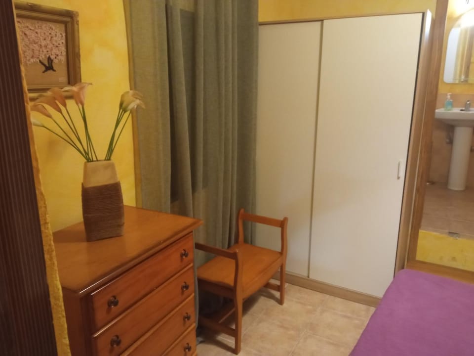Bed, Bedroom, hair dresser, wardrobe