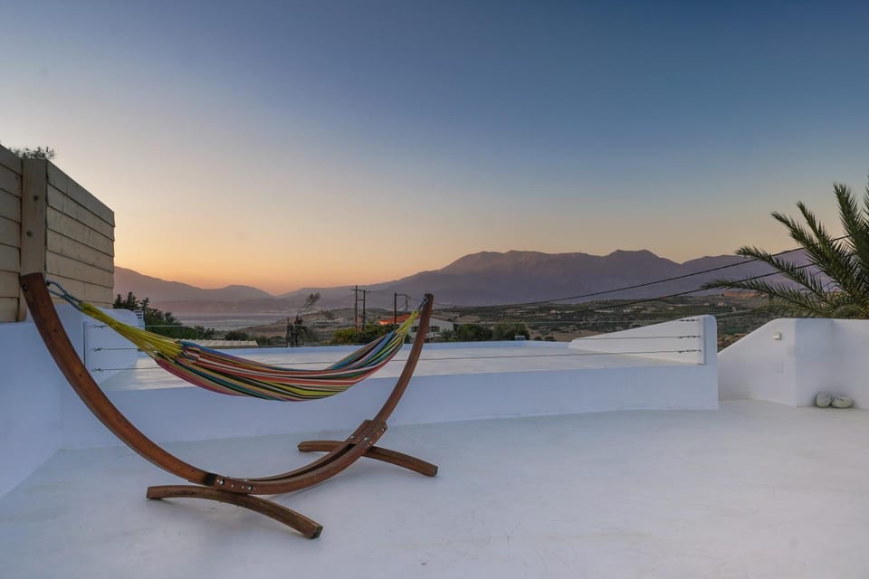 Seating area, Mountain view, Sunset
