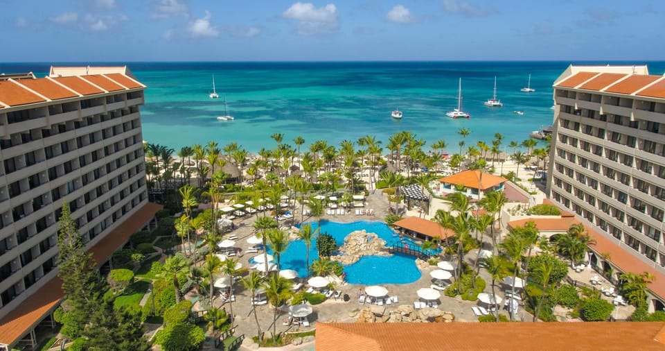 Natural landscape, Bird's eye view, Beach, Swimming pool