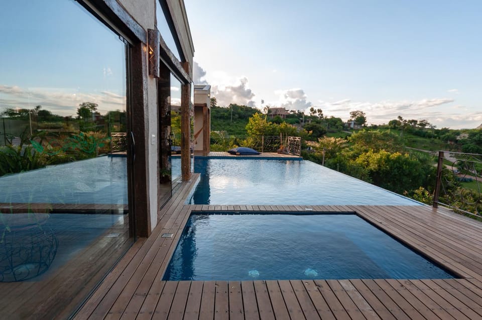 Swimming pool, Sunset