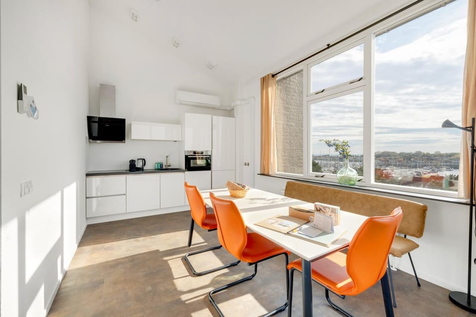 View (from property/room), Kitchen or kitchenette, Living room, Seating area, Dining area