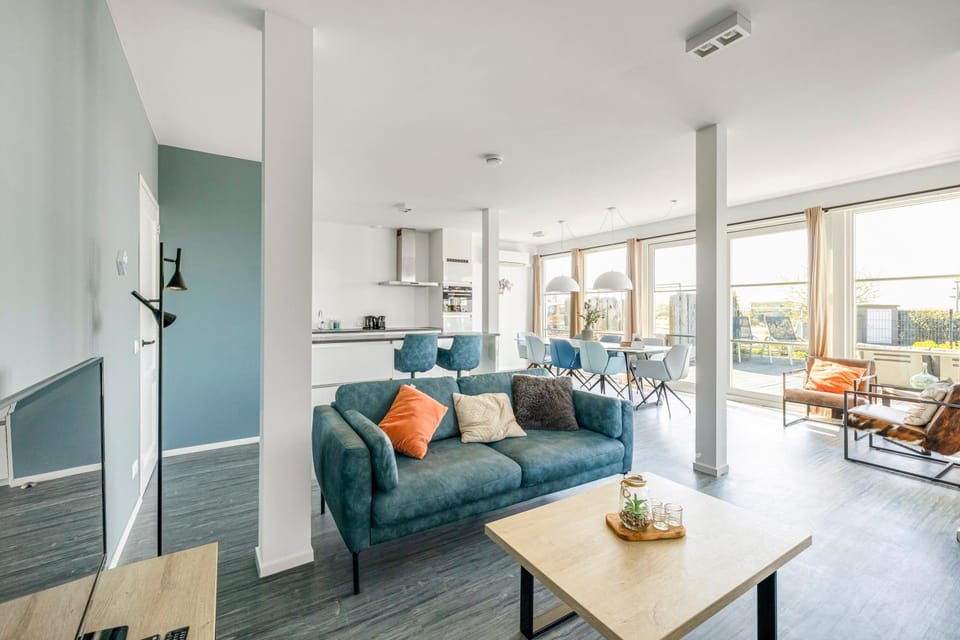 Living room, Seating area, Dining area