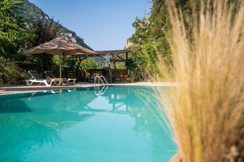 Natural landscape, Mountain view, Pool view, Swimming pool, sunbed