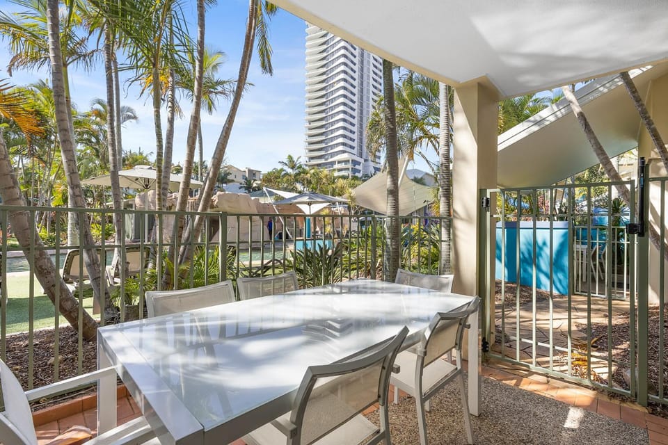 Patio, Pool view