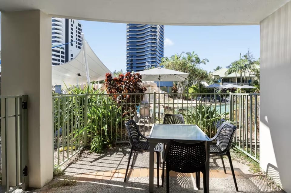 Patio, Balcony/Terrace, Pool view
