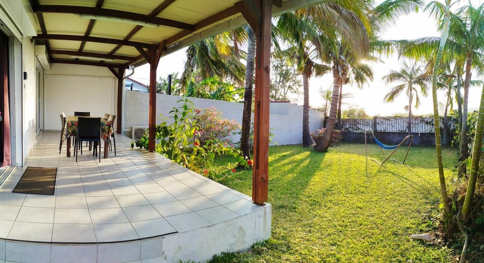 Garden, Sea view, Sunset