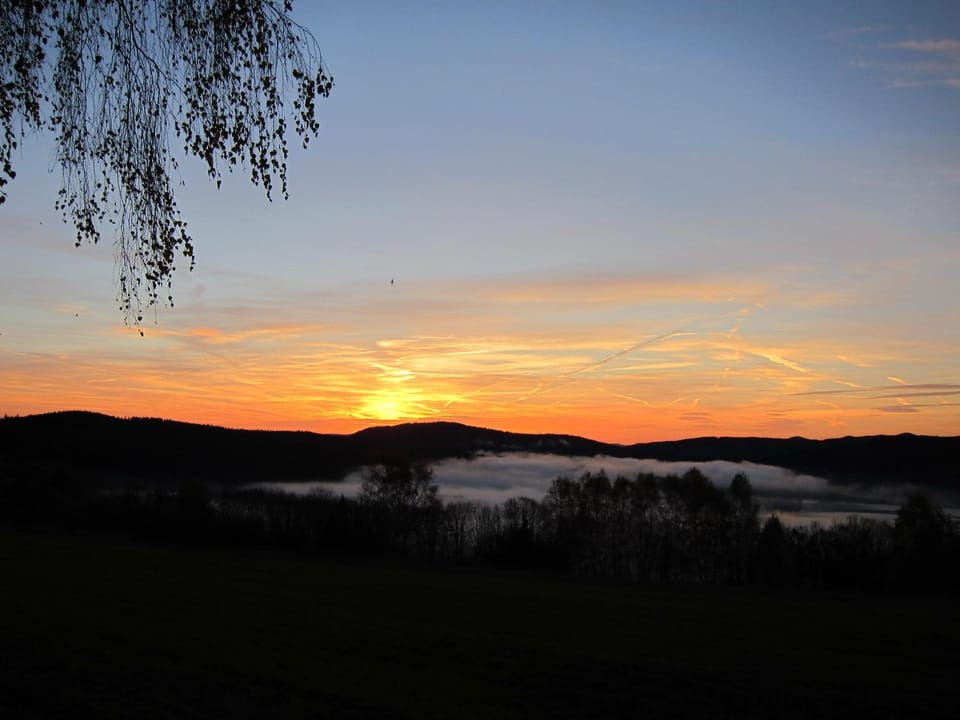 Winter, Lake view, Sunrise