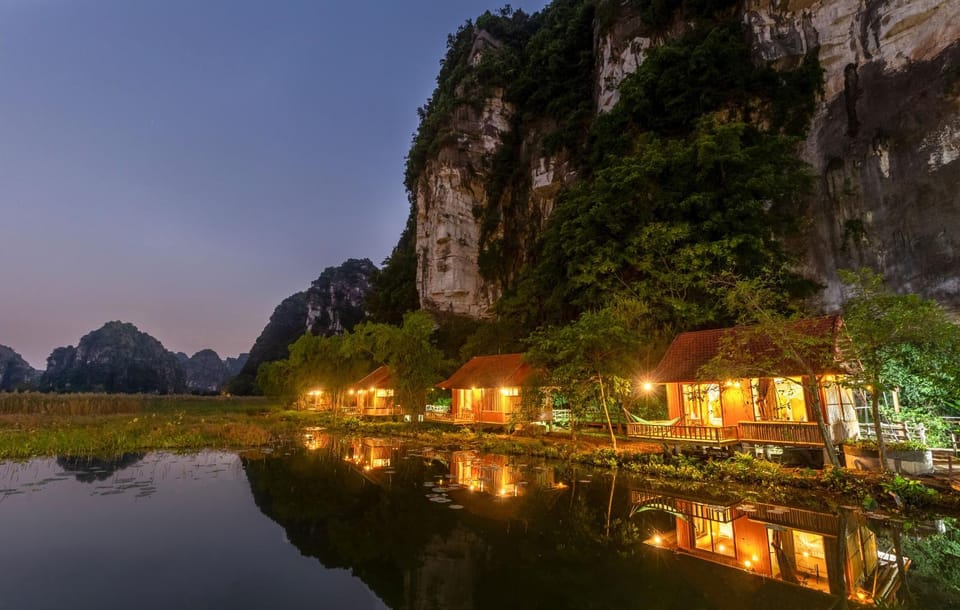 Nearby landmark, Night, Natural landscape, Lake view, Mountain view