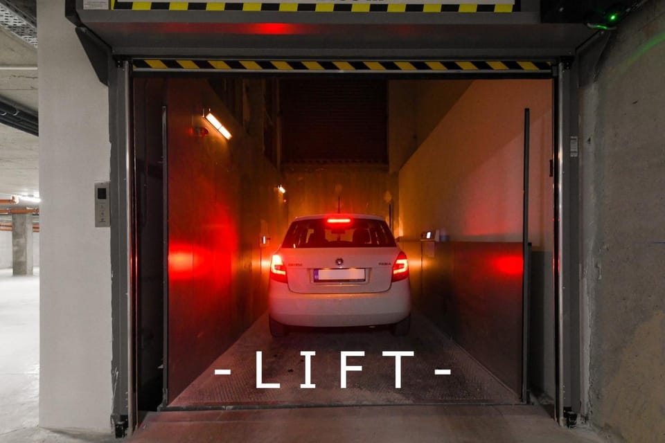 Parking, elevator