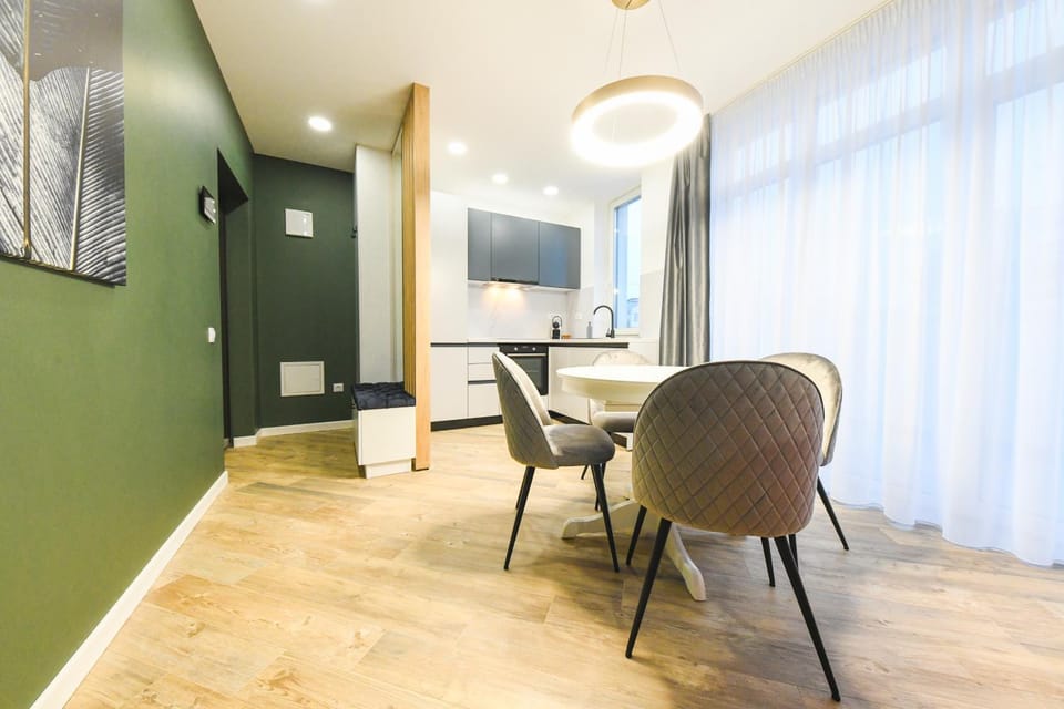 Kitchen or kitchenette, Living room, Dining area