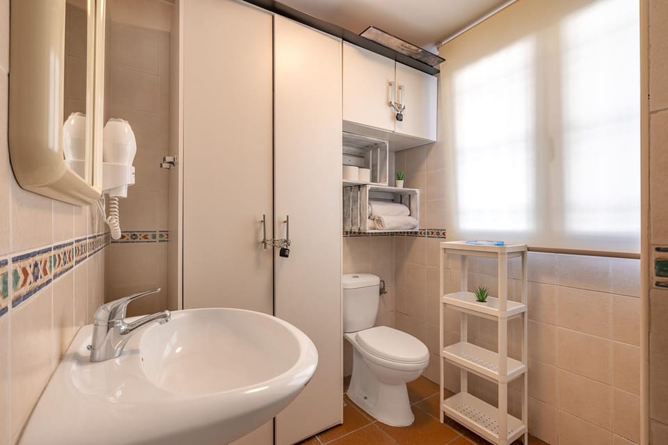 Bathroom, Living room