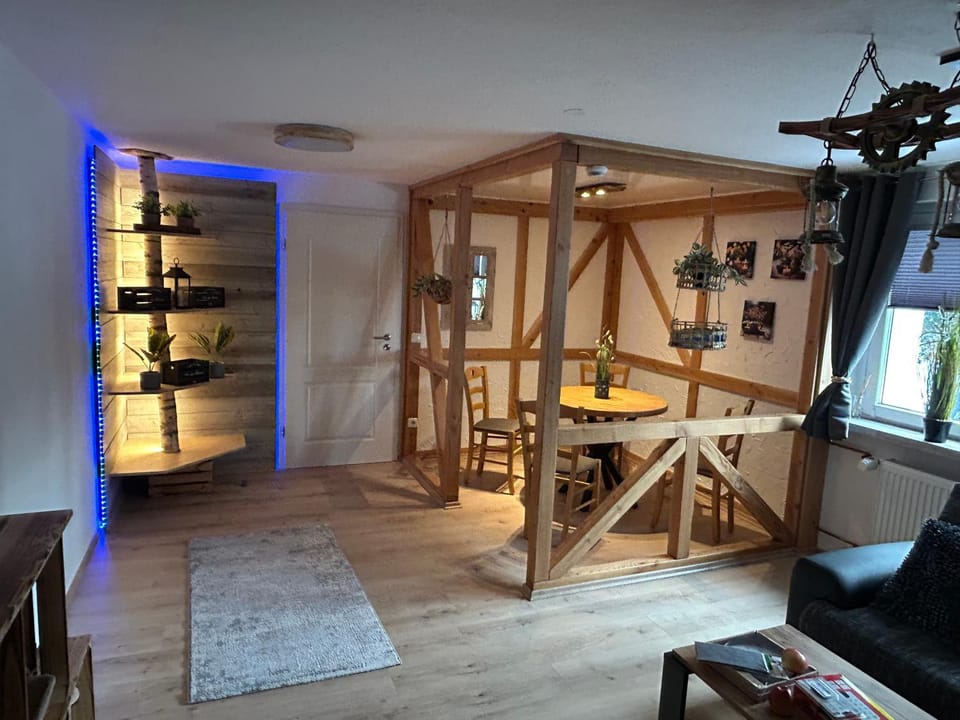 Living room, Seating area, Dining area