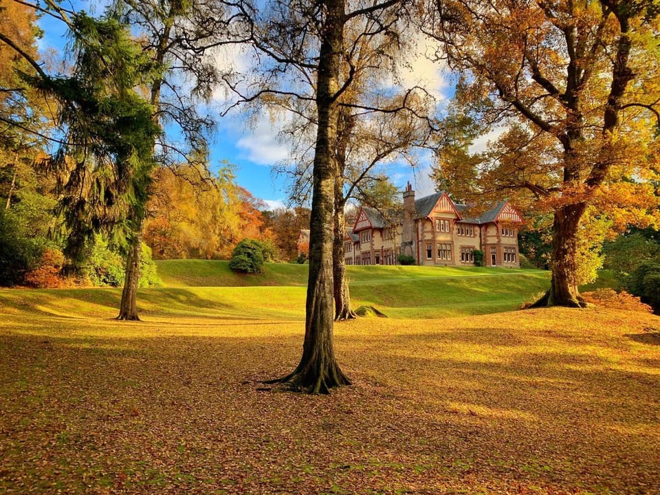 Property building, Natural landscape, Garden view