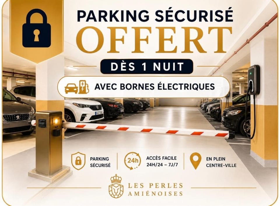 Blakpearl Hyper Centre Gare Parking Apartment in Amiens