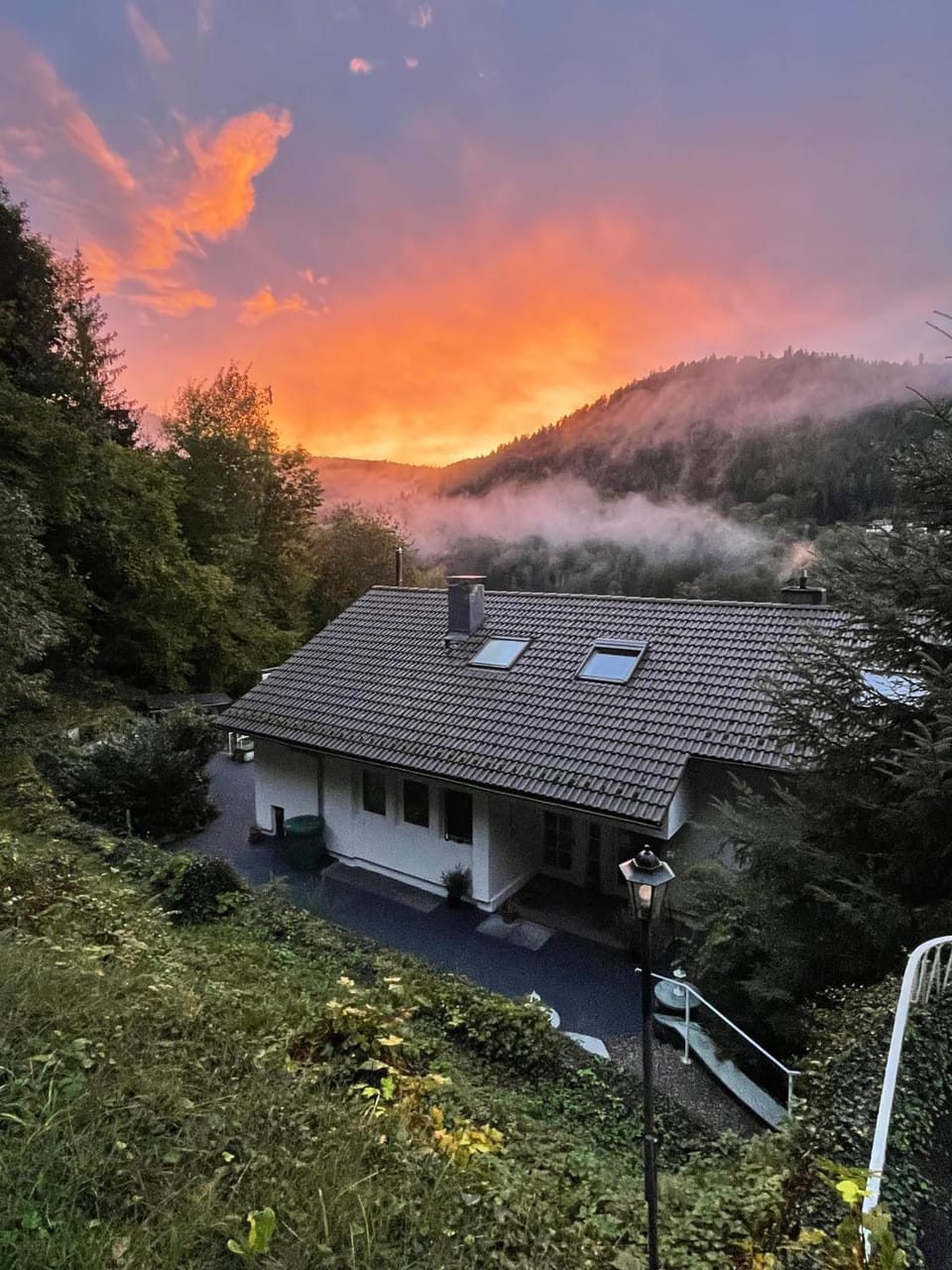 Property building, Sunset
