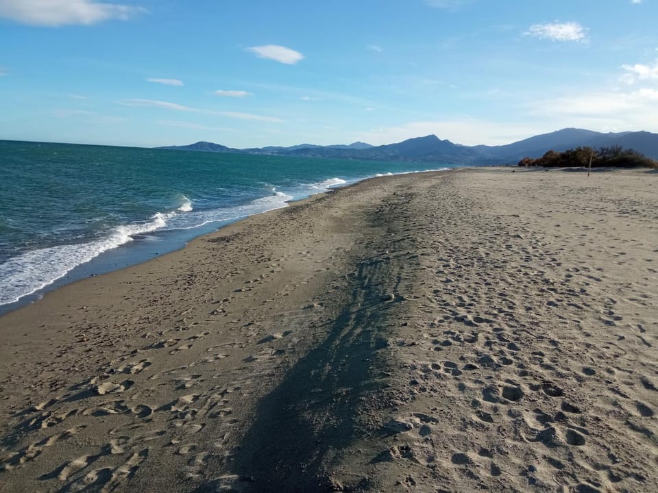 Beach, Mountain view