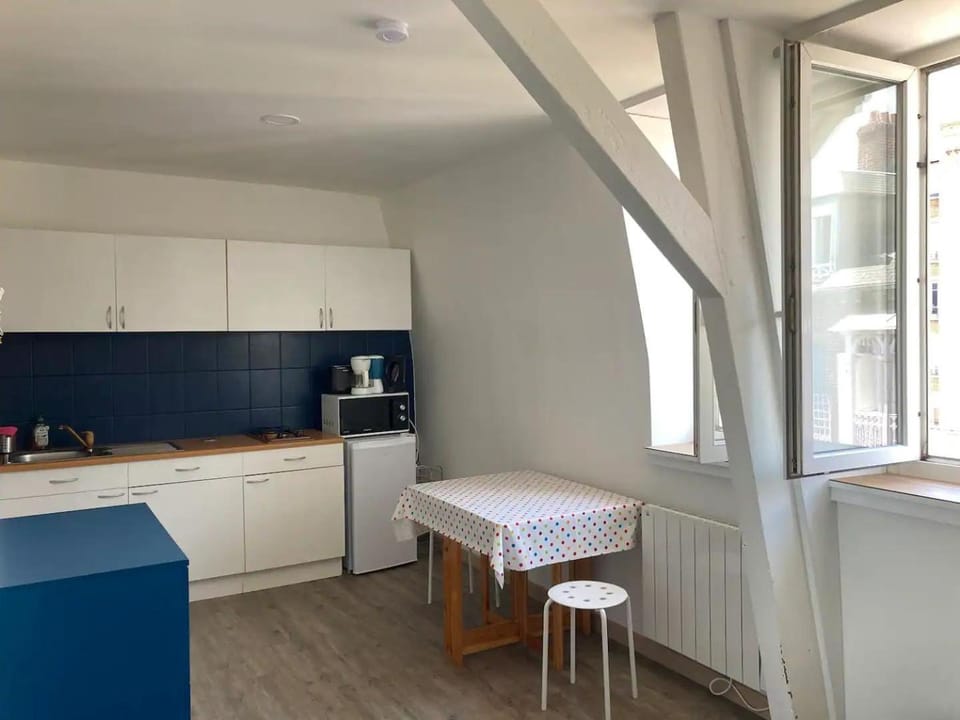 Kitchen or kitchenette, Dining area, stove