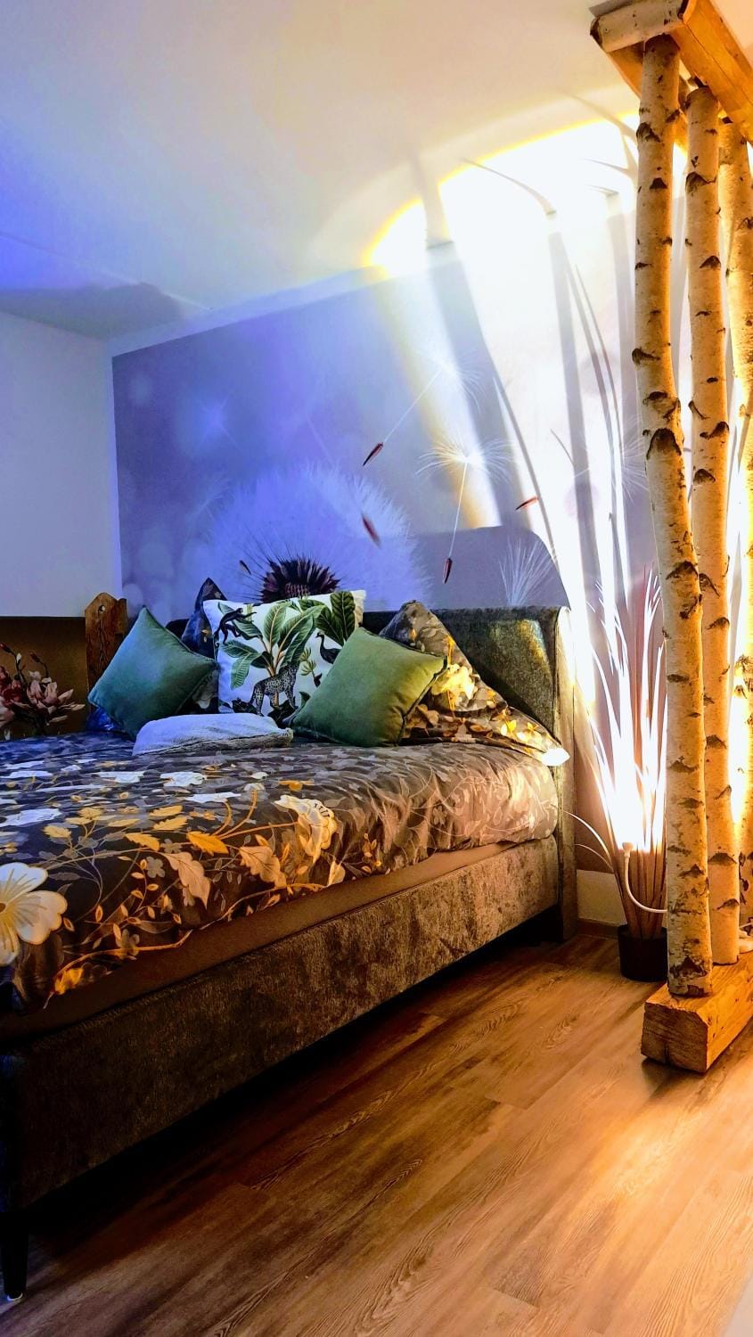 Bedroom, hair dresser