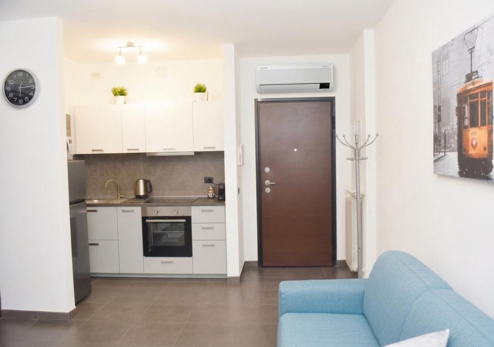 Kitchen or kitchenette, microwave