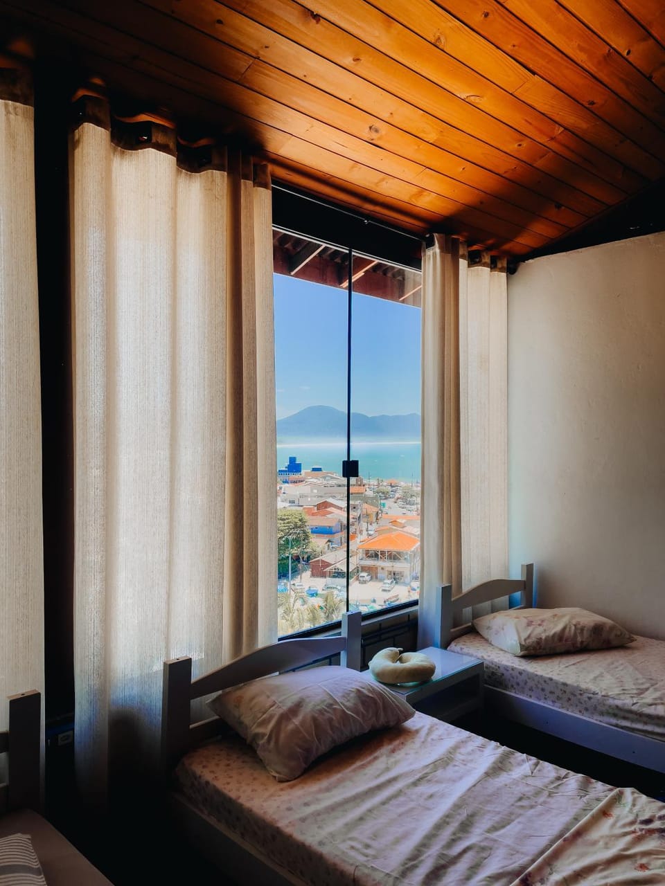 Bed, View (from property/room), Bedroom, City view, Mountain view, River view, Sea view
