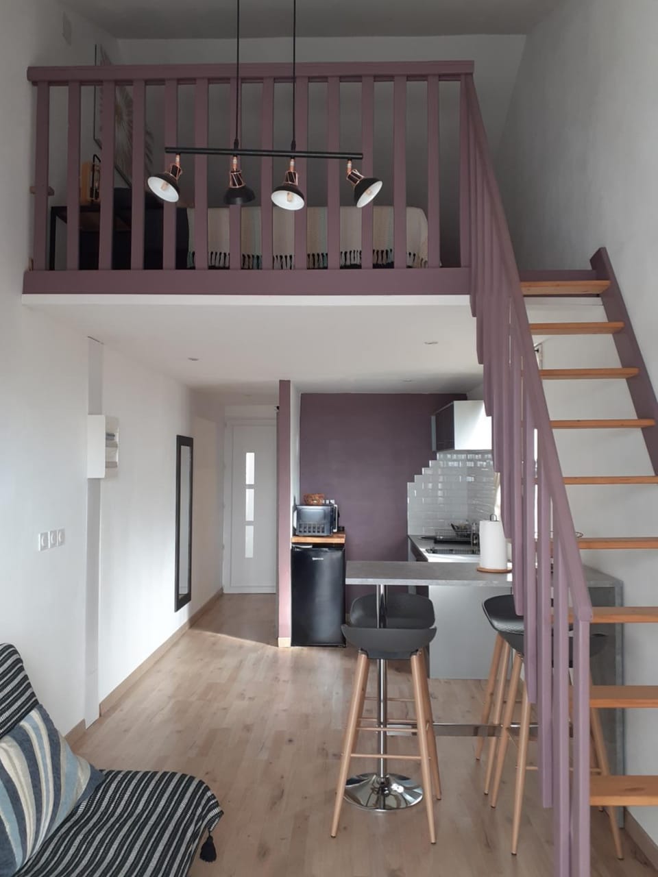 Kitchen or kitchenette, Dining area, Bedroom