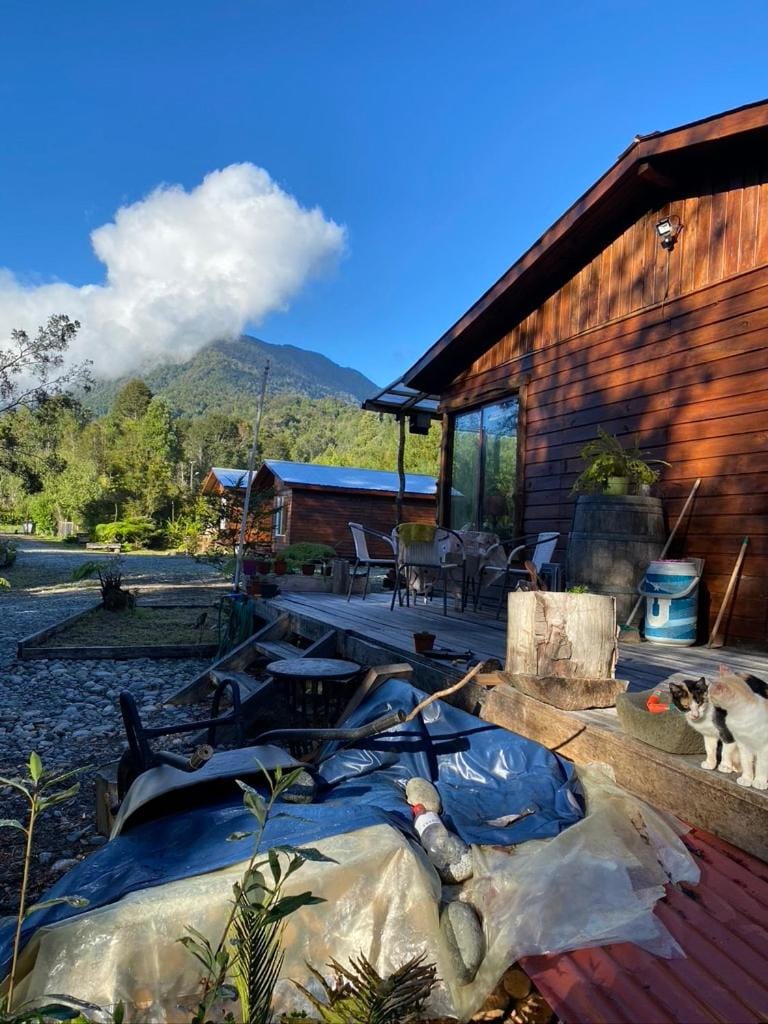 Property building, Patio, Day, Natural landscape, Garden, Garden view, Mountain view, Pool view, Swimming pool