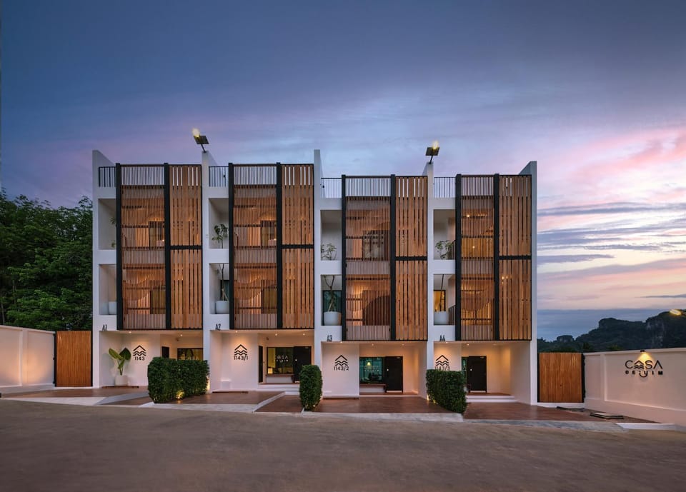 Property building, Nearby landmark, Sunset