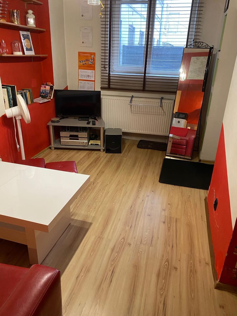 studio red and white Apartment in Masovian Voivodeship
