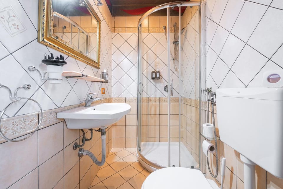 Shower, Toilet, Bathroom, towels