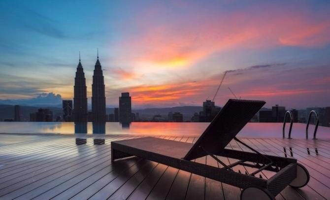View (from property/room), City view, Landmark view, Pool view, Swimming pool, Sunset