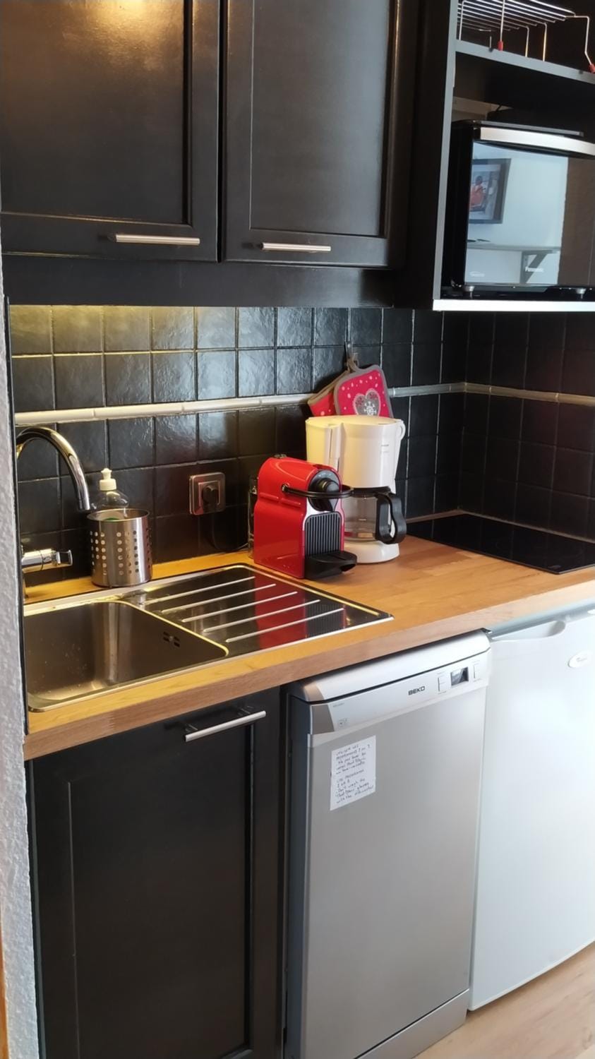 PARADISKI-BELLE PLAGNE, Altitude 2050m, APPART skis aux pieds 4 personnes Apartment in Mâcot-la-Plagne