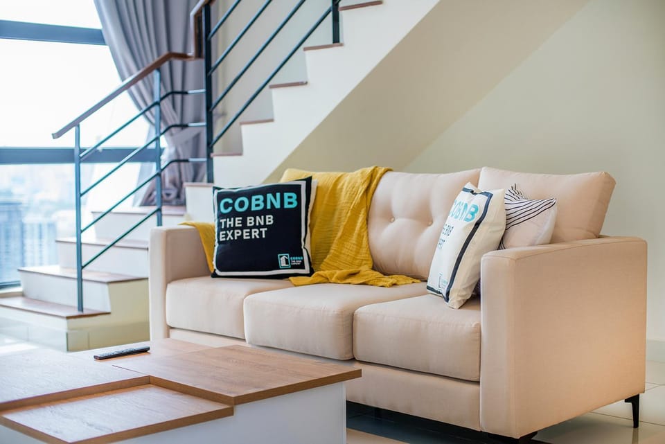 Living room, Seating area, Text overlay