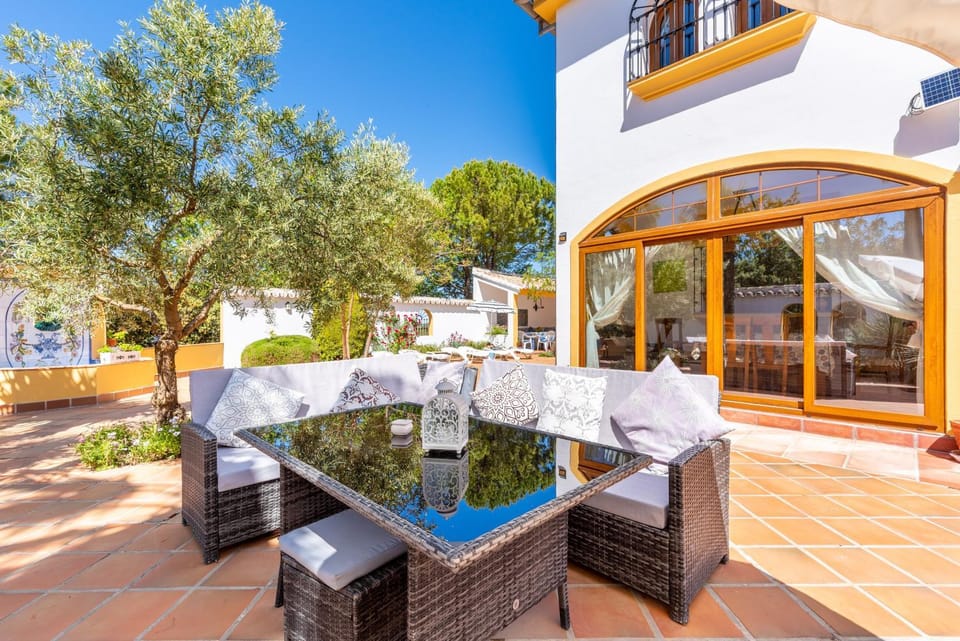Property building, Living room, Swimming pool