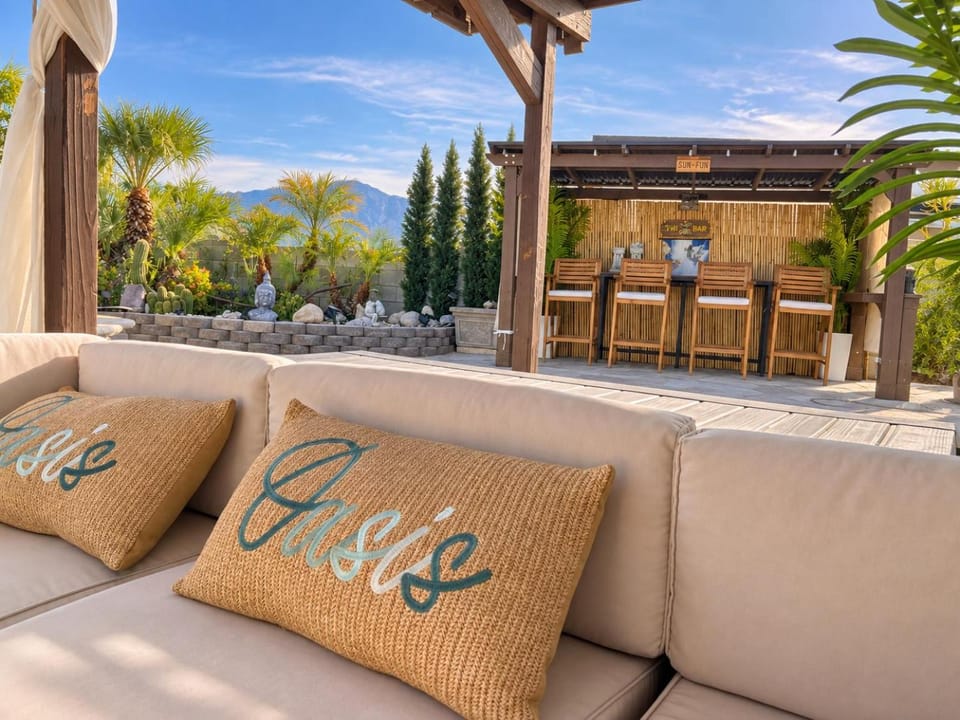 Patio, Natural landscape, Seating area