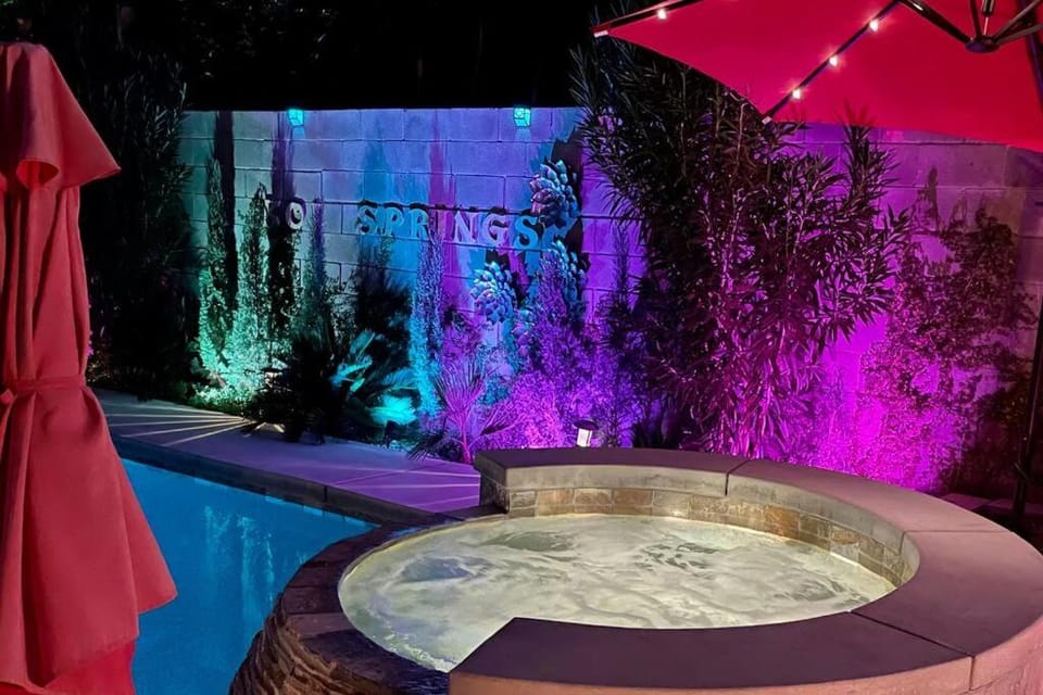 Night, Hot Spring Bath, Hot Tub, Swimming pool