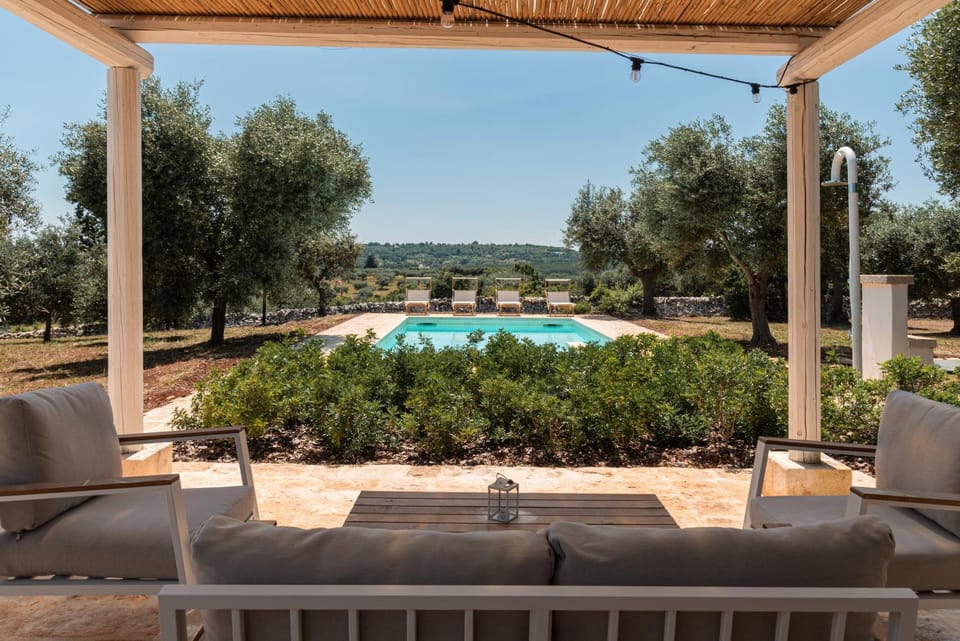 Patio, Pool view