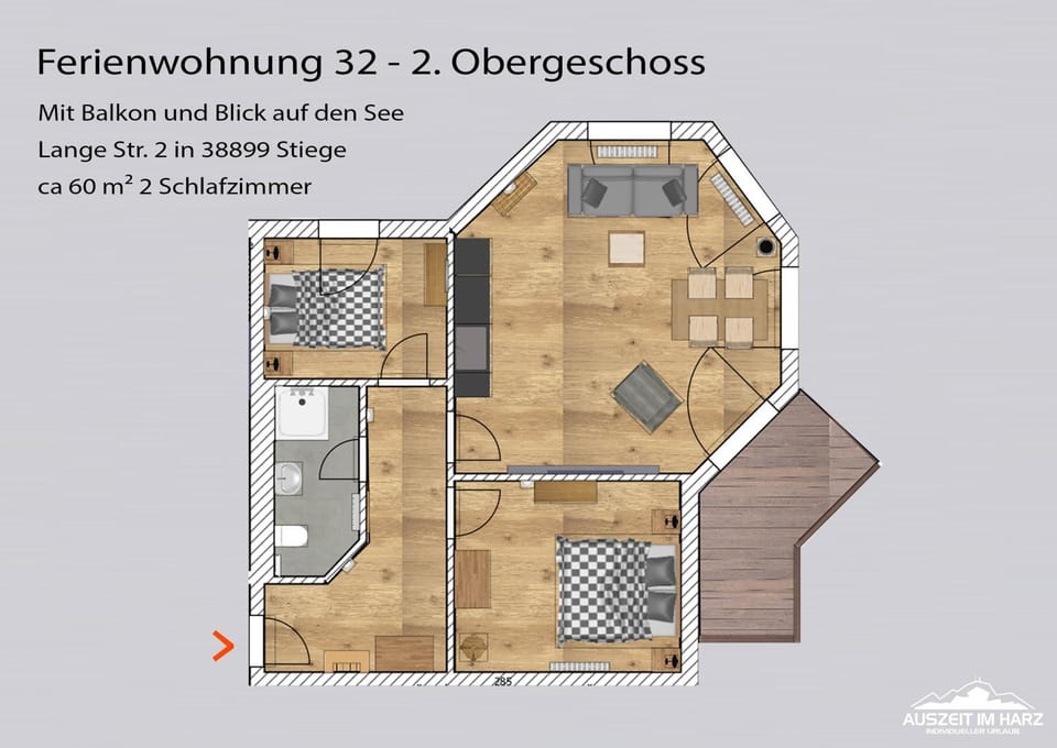 Auszeit-im-Harz Haus 5 Wohnung 32 Apartment in Saxony-Anhalt, Germany