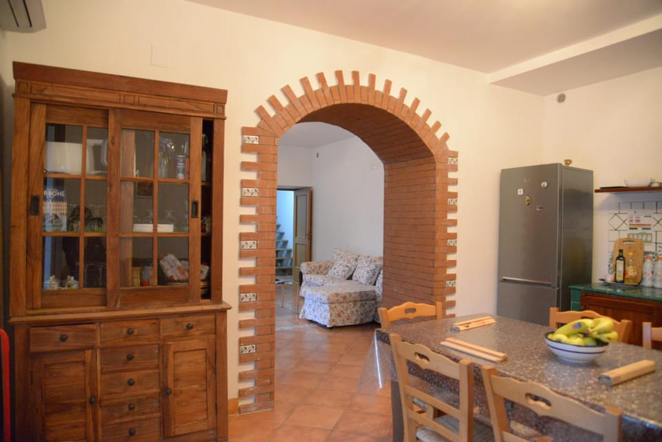 Dining area, kitchen, air conditioner