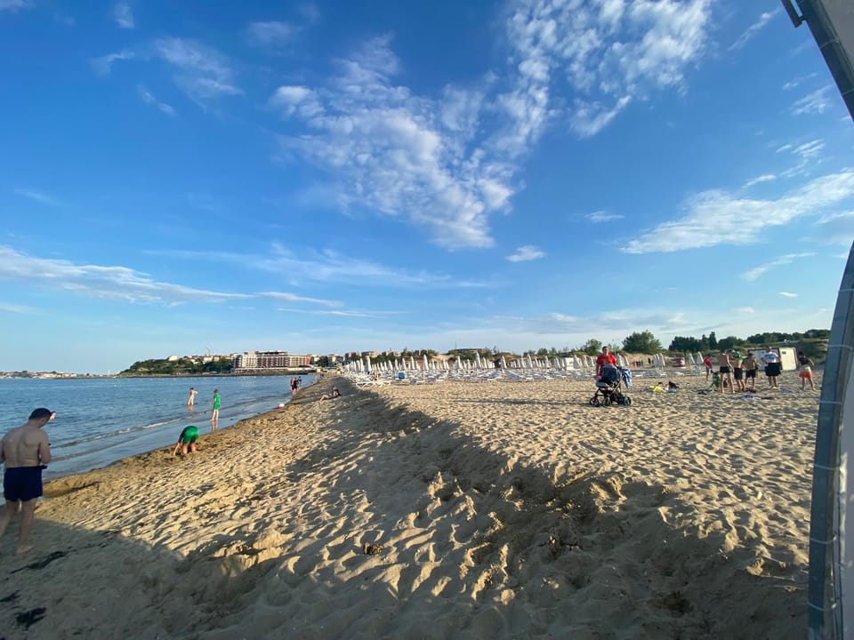 Day, People, Natural landscape, Beach, Lake view, Sea view, group of guests