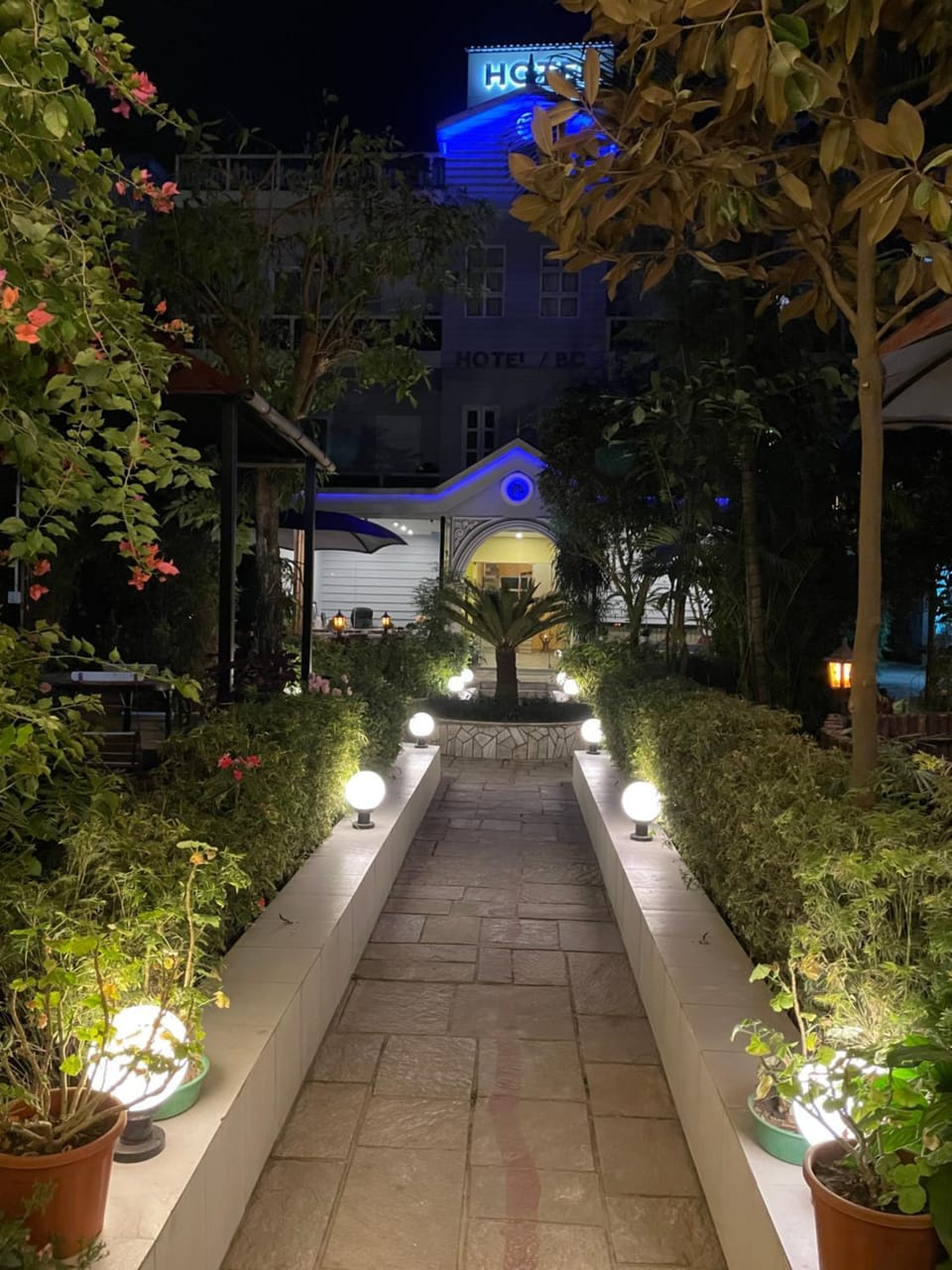 Property building, Garden view